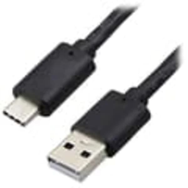USB-USB-C-kaapeli - 1 m - Musta