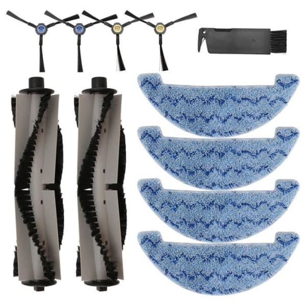 For PVCR 3900 IQ Robot Vacuum Cleaner Replacement Accessories: Roller, Main Side Brush, Mop, Cloth