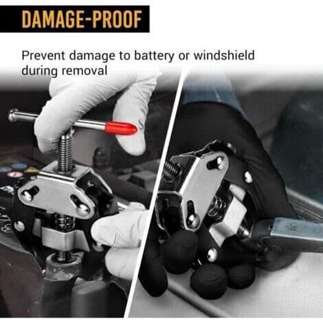 Battery Terminal and Wiper Arm Puller 9-30mm, Extendable and Adjustable Wiper Arm Removal Tool