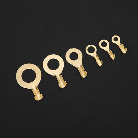 150 Pieces Brass Cable Lugs for Electrical Connectors, Flame Retardant Cable Accessories