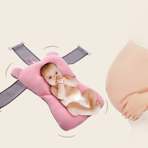 Halksäker Badmatta för Spädbarn och Nyfödda med Halksäker Kudde för Babypojke Unisex 0-12 Månader