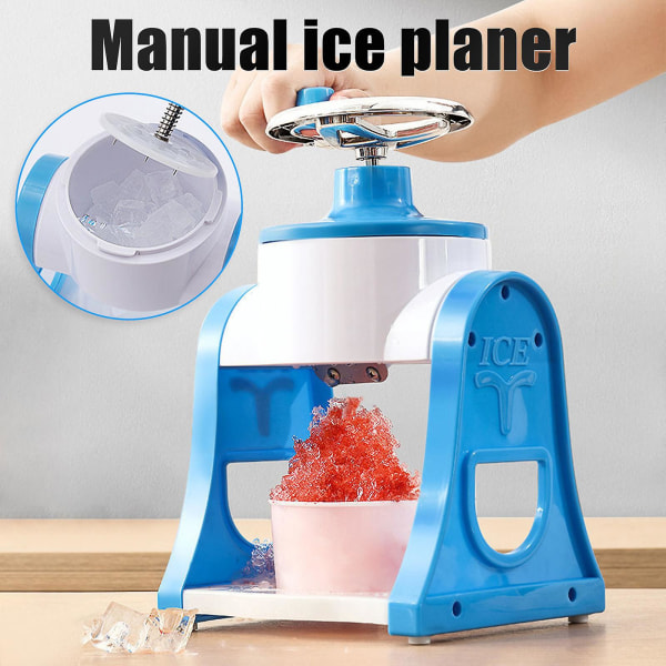 Manual Hem Liten Smoothie Machine Mini Handvevad Ice Soft Maskinsked Rest Utensil Organizer Po A