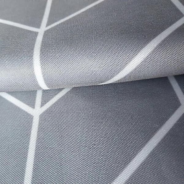 Duschdraperi med geometriskt mönster för badrum