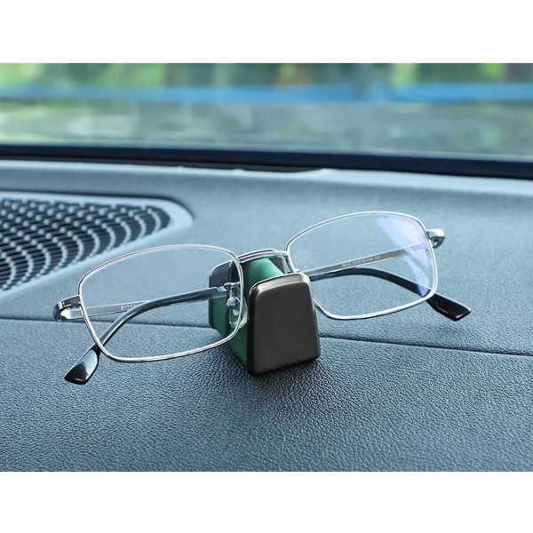 Car Dash Solbrilleholder, Brillestativ for bil, Universal Car Eyeglasses Organize Stand, Brillebriller for Dashboard Grønn