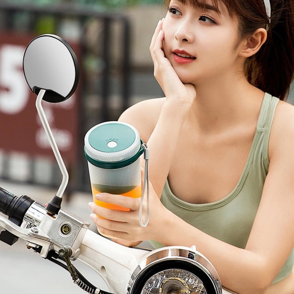 Bærbar Blender, Personlig Mini-Flaske Reise Elektrisk Smoothie Blender Maker Fruktjuicekopp Gree Green