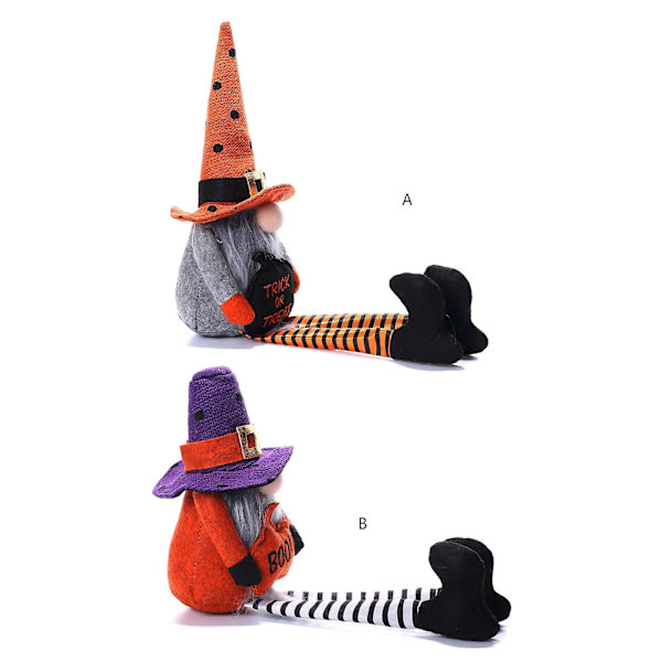 Halloween-kääpiö Pitkät Jalat Kurpitsa-Päällystys Kääpiö Koriste Halloween-Juhlat Maalaistalon Pöydän Koristelu Tarvikkeet B