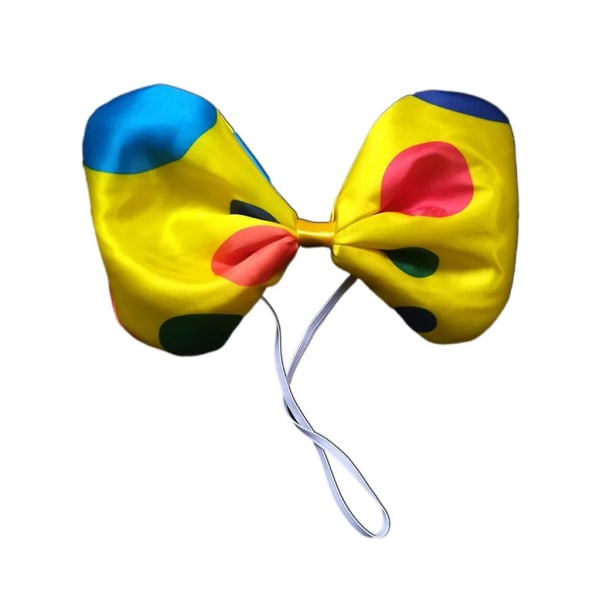 Sirkusslips med Polka Dot Clown Tie Clown Bow Tie Polka Dot Bow Hodebånd