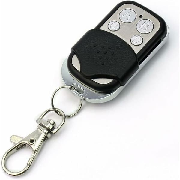 Sett med 4 universelle fjernkontroller for automatiske dører frekvens 433,92 MHz fast kode