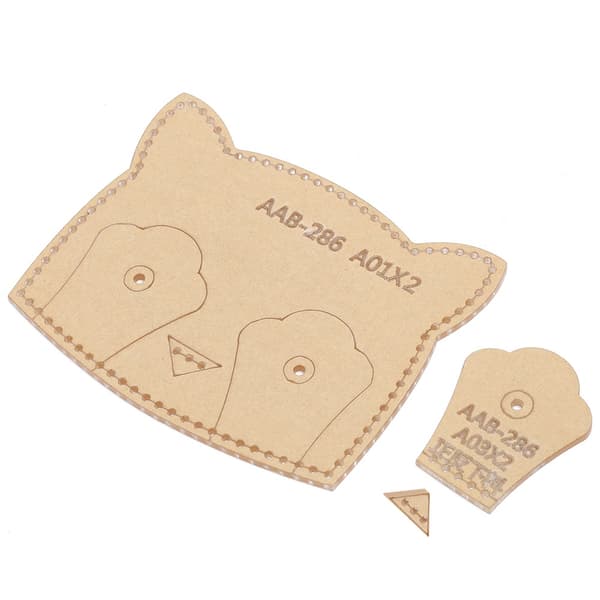3 Acrylic Card Holders, DIY Leather Bus Card Holder Template