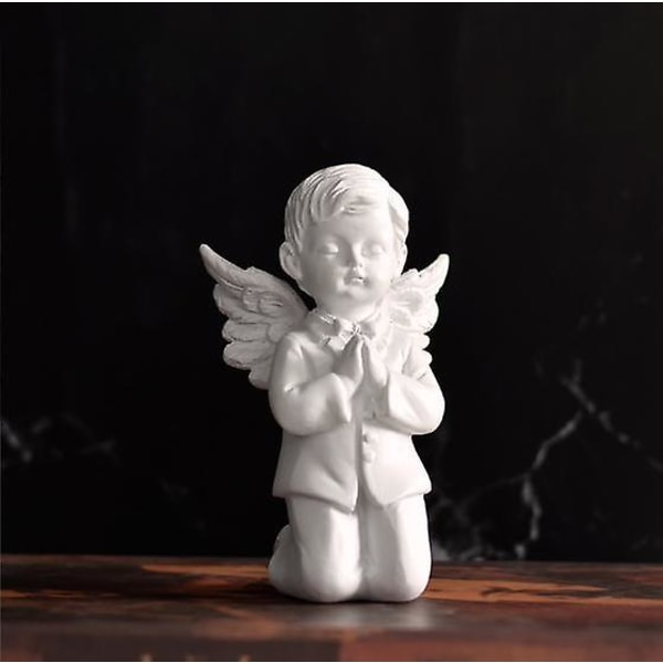 Ängelskulptur Kreativ skulpturdekoration Ängelbe om att änglarna ska ge dig lycka till