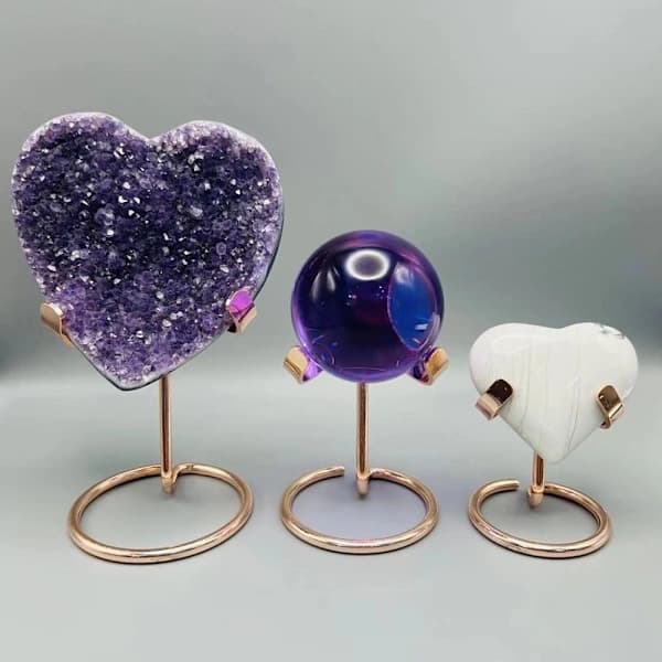 Krystallkulebase Glassfargeholder SØLV L Sølv L