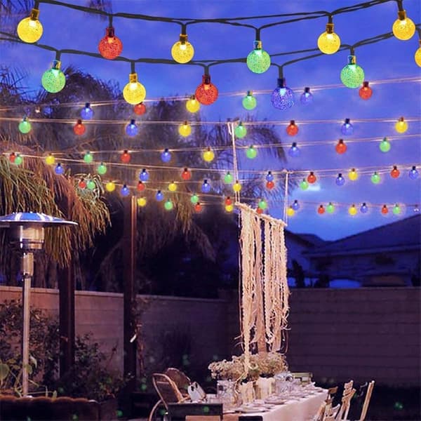 12M 100 LED Solar String Lights 8 Modes Waterproof Solar String Lights for Indoor Outdoor