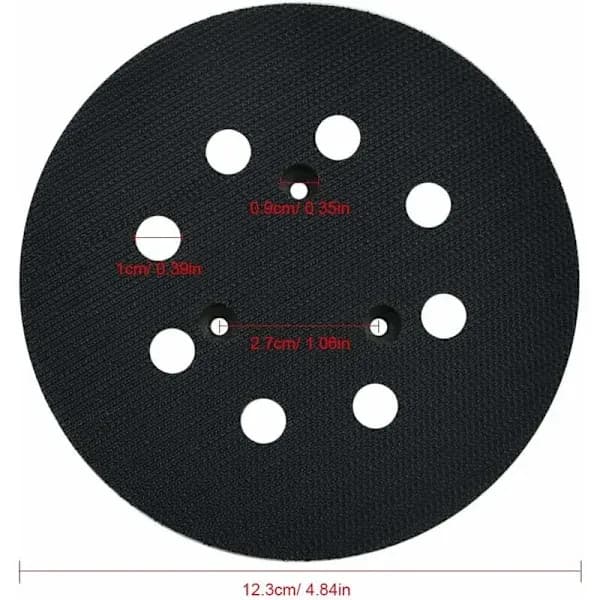 125mm Sanding Pad 8-Hole Sandpaper 5 Inch Sanding Pad for BO 5