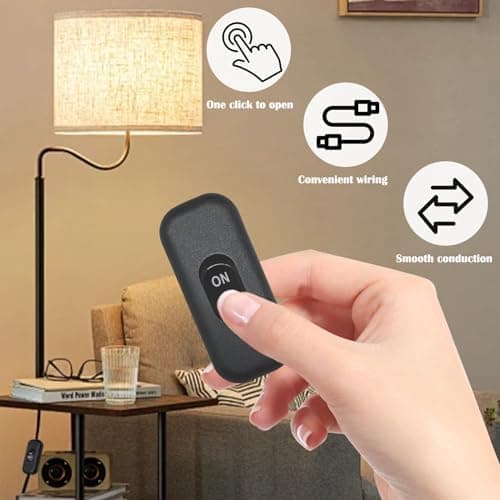 60x26x16mm 2-pack Bedside Lamp Switch, Black Button, 6A 250V Double Pole Switch, Mini Rocker Switch for Small Appliances