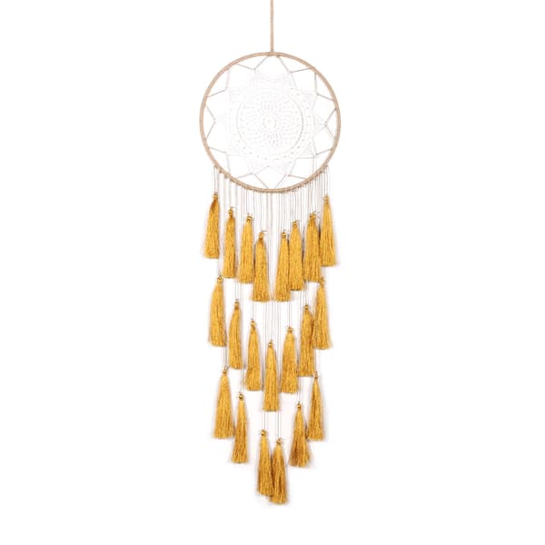 1 pc Macrame Woven Wall Hanging Round Dream Catcher Bohemian