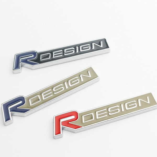 Volvo R Design Blå Sølv Grill Emblem Xc60 V70