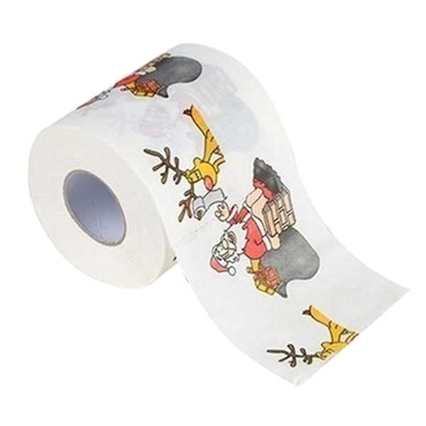Julgåva-ask Jultoalettpapper Nyhet Jultomte Träd Badhandduk Servett Fest Julgåva-ask