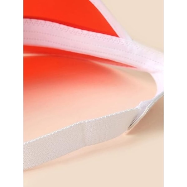 Sæt med 4 80'er Retro Beskyttelseshatte, PVC Plastik Solskærm Hat Visir Cykelhatte