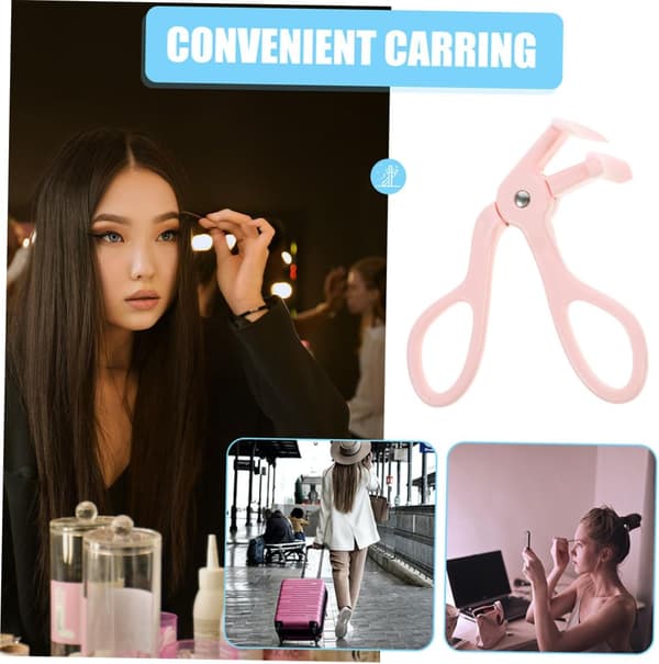 2 Pieces Mini Eyelash Curler Gentle Eyelash Styling Curler Compact Eye Beauty Tools Replacement for Makeup Accessories