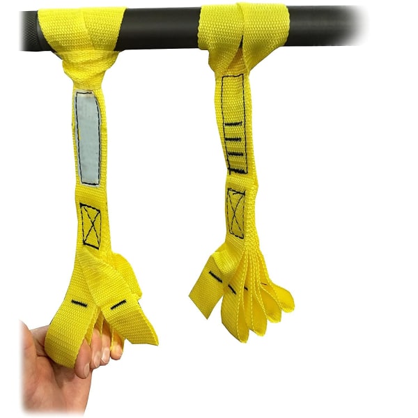 Pull Up Grip Strength Straps - Nylon finger- og tommelløkker for grepstrening, fjellklatring, hånd- og armstyrker