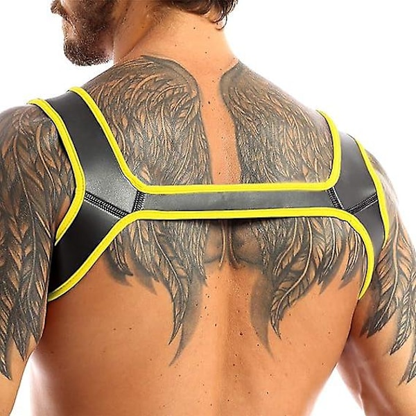 Neoprenkostymer för män Justerbar sele Axelrem Muskelskydd Clubwear