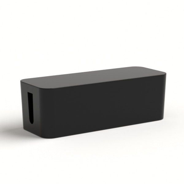 Kabelförvaringsbox, överspänningsskydd för power för skrivbord (svart)