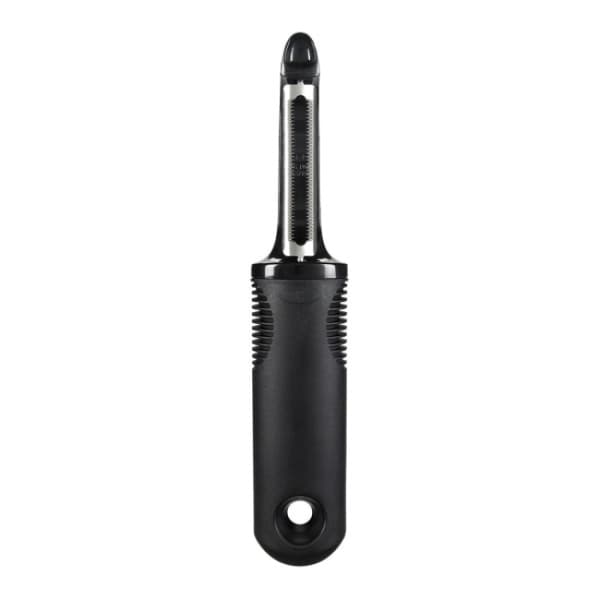 1 pc potato peeler with silicone handle, black