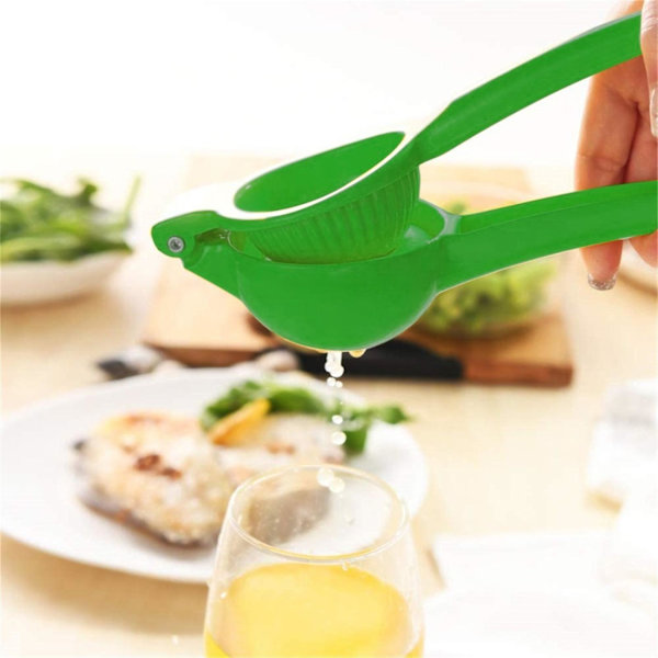 1 stk Premium Kvalitet Metal Citron Lime Squeezer Manuel Presse Saftpresser Grøn