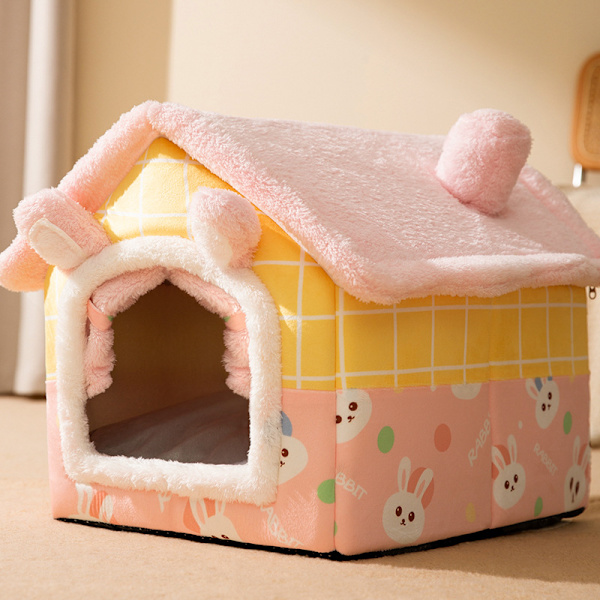 Griseforsenget Cuddle Cave Varmt Fleece Koselig Hus Seng Pute Bur Rede for Små Dyr Ekorn Chinchilla
