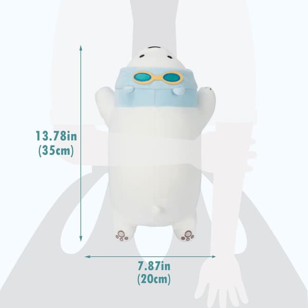 Isbjørn kosedyr, 35 cm