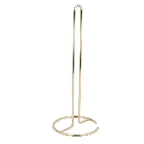 Wrought Iron Tissue Holder, Smoother Surfaces, Simple 1-Piece Forming, Paper Holder for Office, Kitchen Table, Gold