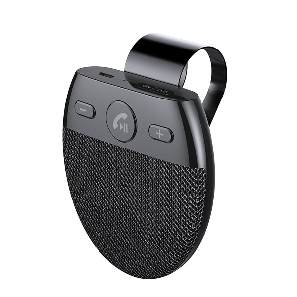 Håndfri Bilhøjttaler Bluetooth MP3 Musik Afspiller Med Mikrofon Sort Black