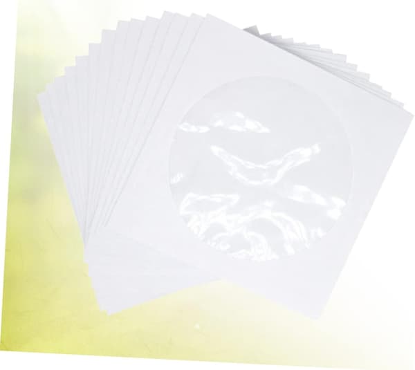 100 kpl CD-kotelo Laatikko CD-säilytys Läpinäkyvä CD-autotaskut CD-lompakko CD-pidike