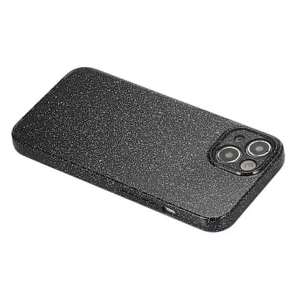 iPhone 15 Cover Jelly TPU Glitter Puder Ridsefast Telefon Bagside