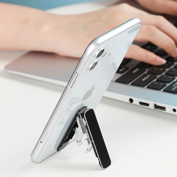 Creative Mini Foldable Invisible Adhesive Stand - Multifunctional Portable Attachable Phone Holder (4-piece set)