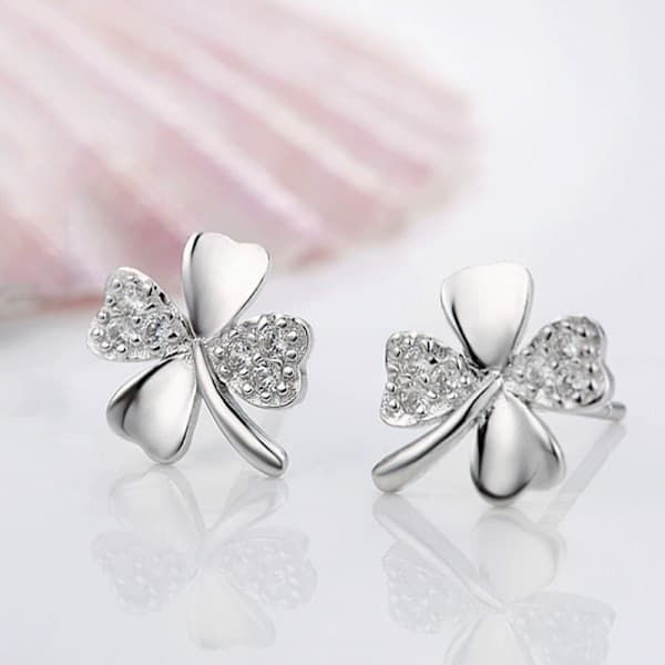 Sterling Sølv Øreringe til Kvinder Piger 925 Sølv Øreringe Hypoallergen Cubic Zirconia Diamant Øreringesæt