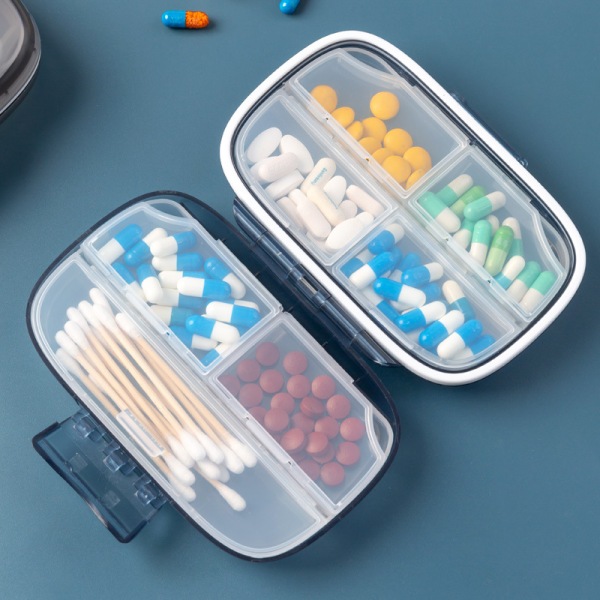 Pillerirasia - Suurikapasiteettinen organizer , 7 päivän pillerikotelot, kannettavat matkapakkaukset kosteudenkestävä organizer, case