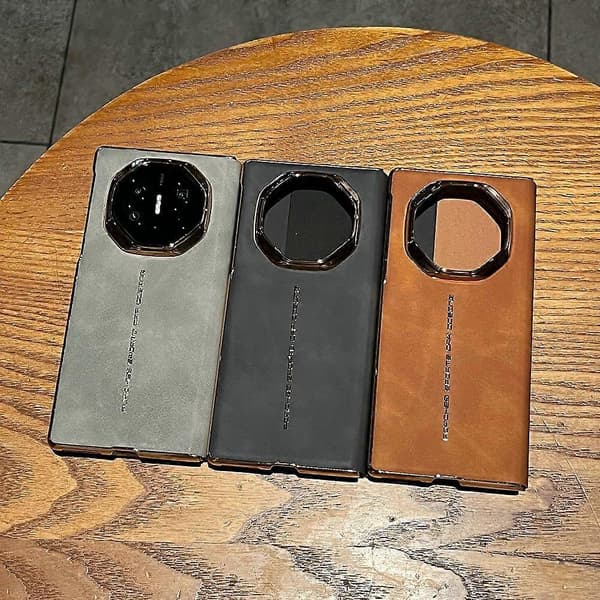 Til Huawei Mate XT Ultimate Deksel Saueskinnskinn+PC Telefondeksel