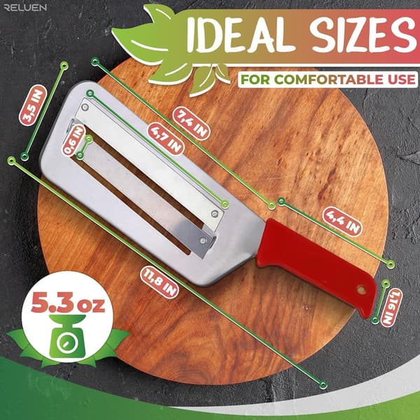 Cabbage Shredder - Stainless Steel Grater with Ergonomic, Non-Slip Handle, 30 cm Rust-Resistant Cabbage Slicer.