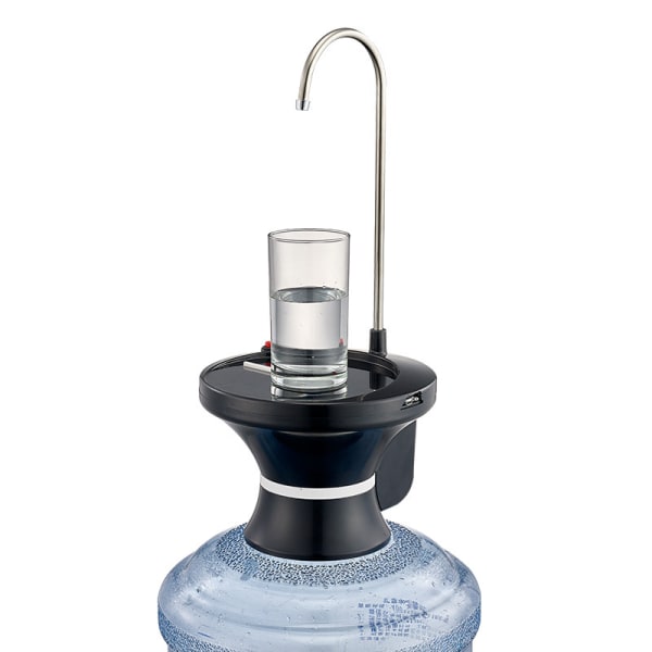 Dricksvattendispenserpump, automatisk elektrisk dricksvattenflaskpump för 1-5 gallon vattenkannor, USB laddningsbar med 2-brytare, stabil