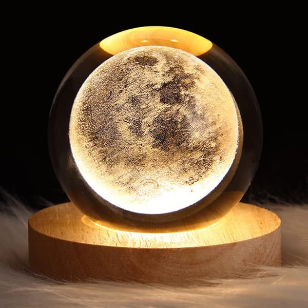 3D Planet Crystal Ball Creative Night Light Galaxy Ball Night for Birthday Gift Anniversary Home Decor