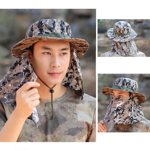 Fishing Cap with Geometric Pattern, Adjustable Strap