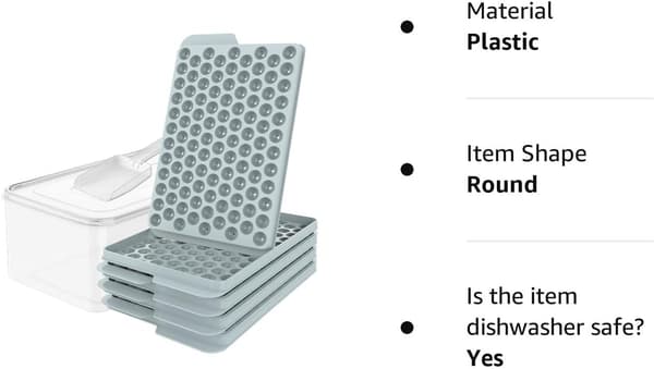 Mini Ice Cube Tray, Upgraded Small Ice Cube Trays Easy Release, 104x4 Pcs Small Ice Cube Trays Crushed Ice Tray for Cooling Drinks Coffee Juice