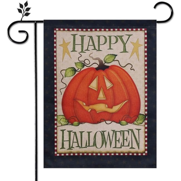 12 × 18 tuuman Halloween-tervetuliaispuutarhan lippu, kukkainen kaksipuolinen pystysuora maalaismainen piha, ulkosisustus