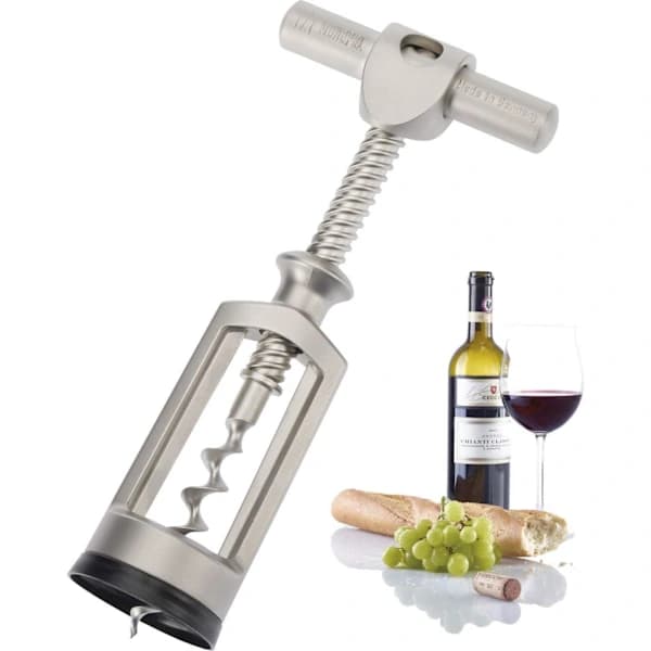 Bell Corkscrew with Extractor, Monopol Edition, Steel/Cast Zinc