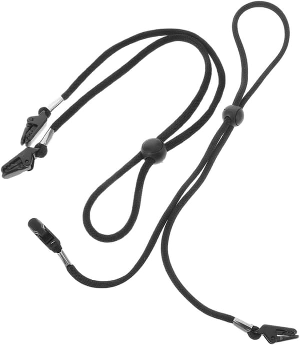 2 stk justerbar vindtett hattestropp med klips svart universal hakestropp for hatt