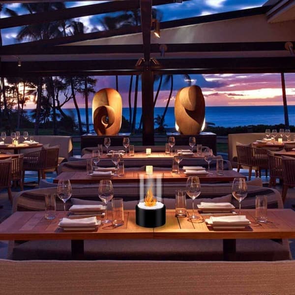 Tabletop Bioethanol Fireplace - Portable Heater for Indoor and Outdoor Use