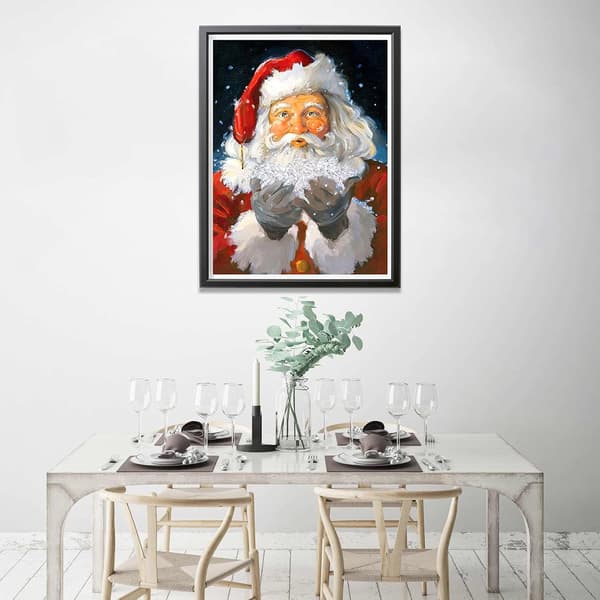 (16) DIY Diamantmaling Jule-sæt, 5D Julebroderi D