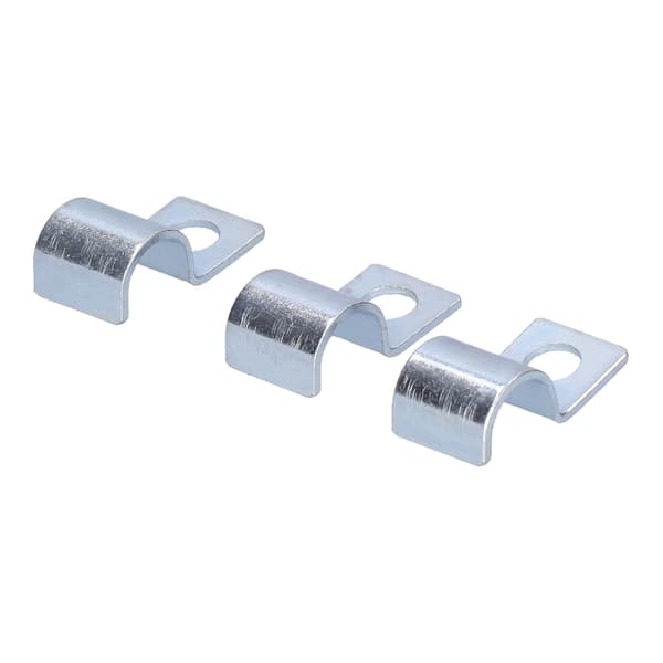 Enkelthuls slangeklemme 20 stk. Galvaniseret rustfrit stål til gummiringe 6mm