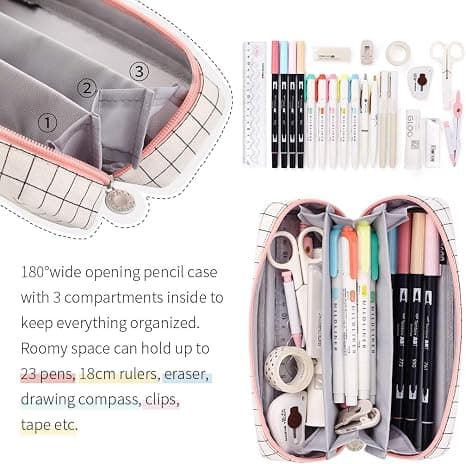 Penalhus Grid Penalhus med 3 rum Stationery Bag